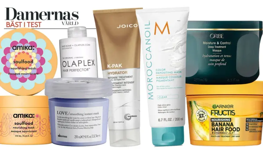 Här är en samling hårinpackningar för att sova med, inklusive märken som Amika, Olaplex, Joico, Moroccanoil, Oribe, Davines och Garnier Fructis.