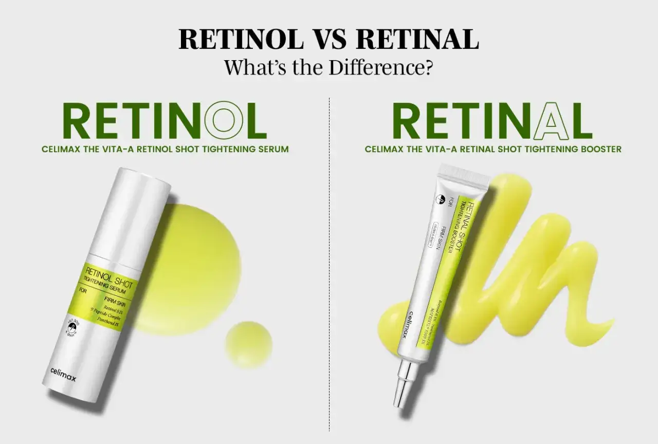 Retinol vs Retinal: Cimax serum och booster. L&auml;r dig skillnaden mellan retinal och retinol f&ouml;r fastare hud.