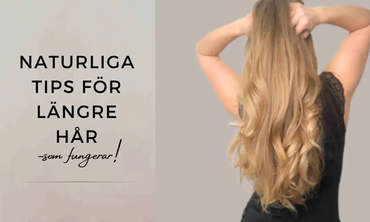 Naturliga tips f&ouml;r hur man f&aring;r l&aring;ngt h&aring;r som fungerar. En kvinna med l&aring;ngt, blont h&aring;r.